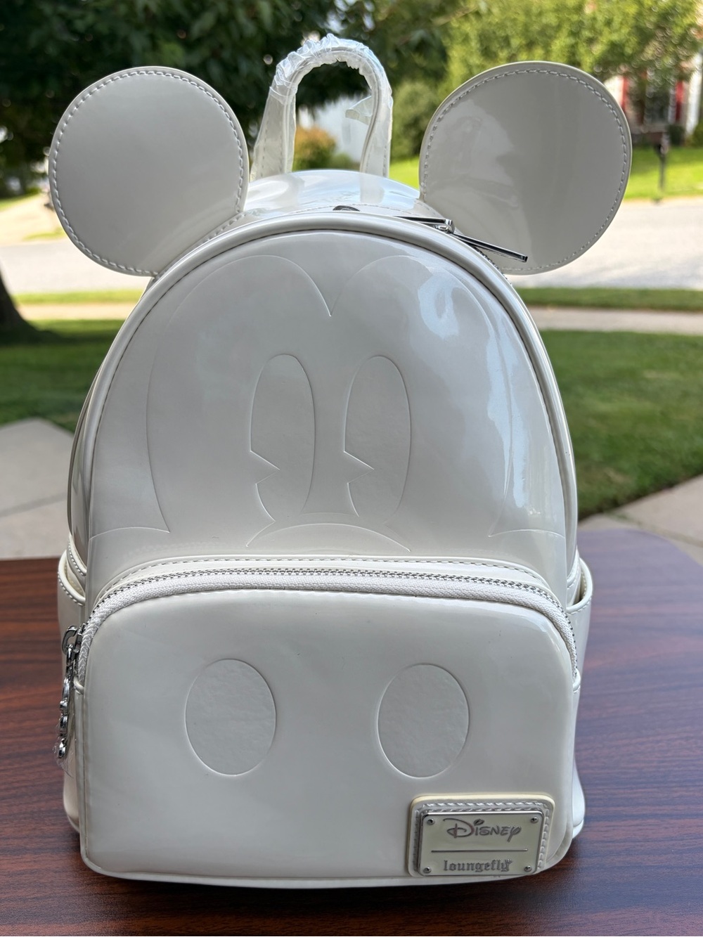 Loungefly Disney Mickey Mouse Pearl White Cosplay Mini Backpack NWT Exclusive